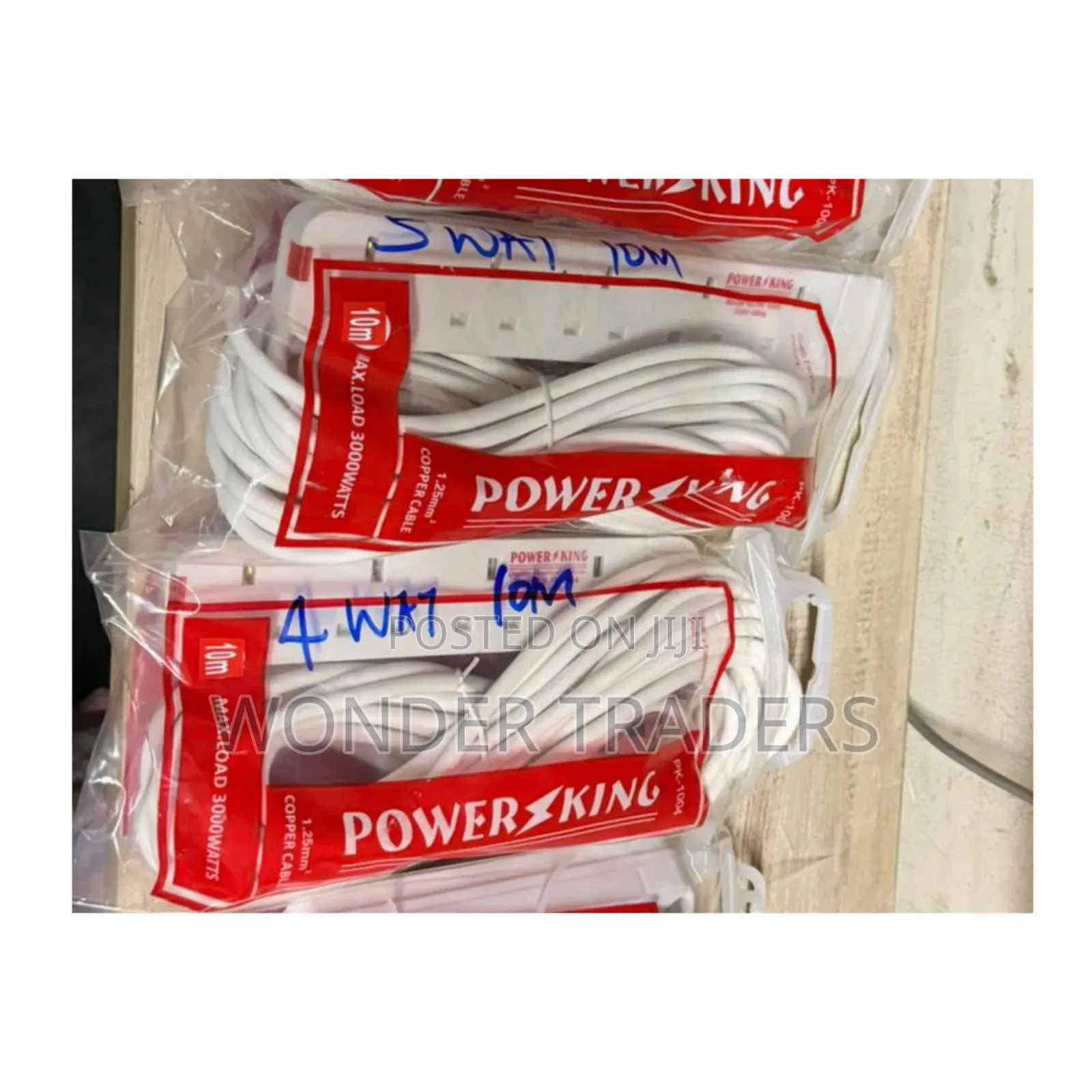 Powerking Extension Cord 10m 5way