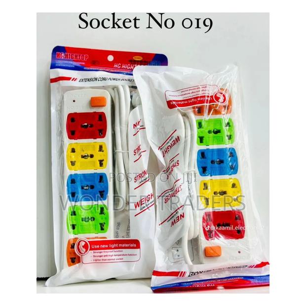 5 Double Socket Power Extension Cable
