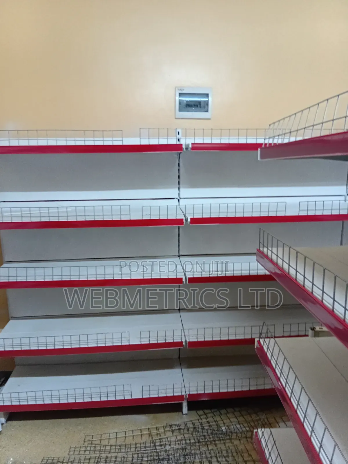 Wall Supermarket Shelves