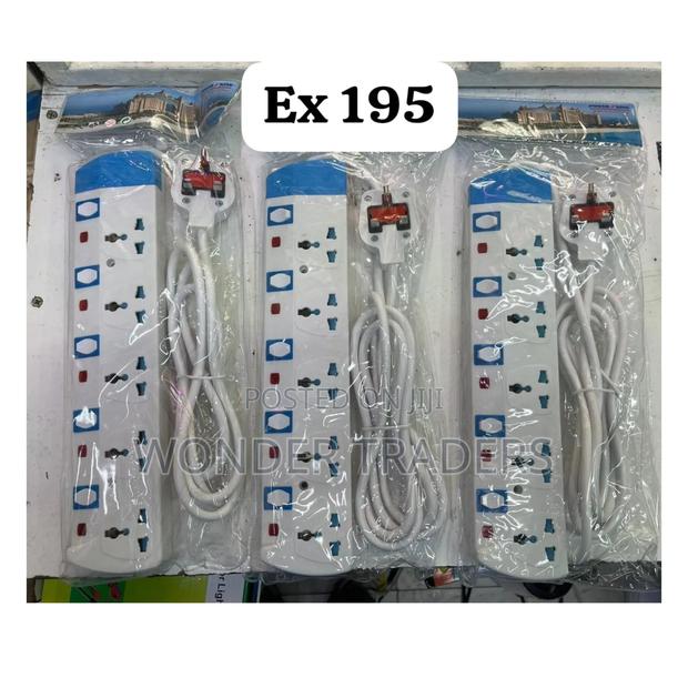 *Ex 195 Five Way Socket Power Extension Cable*