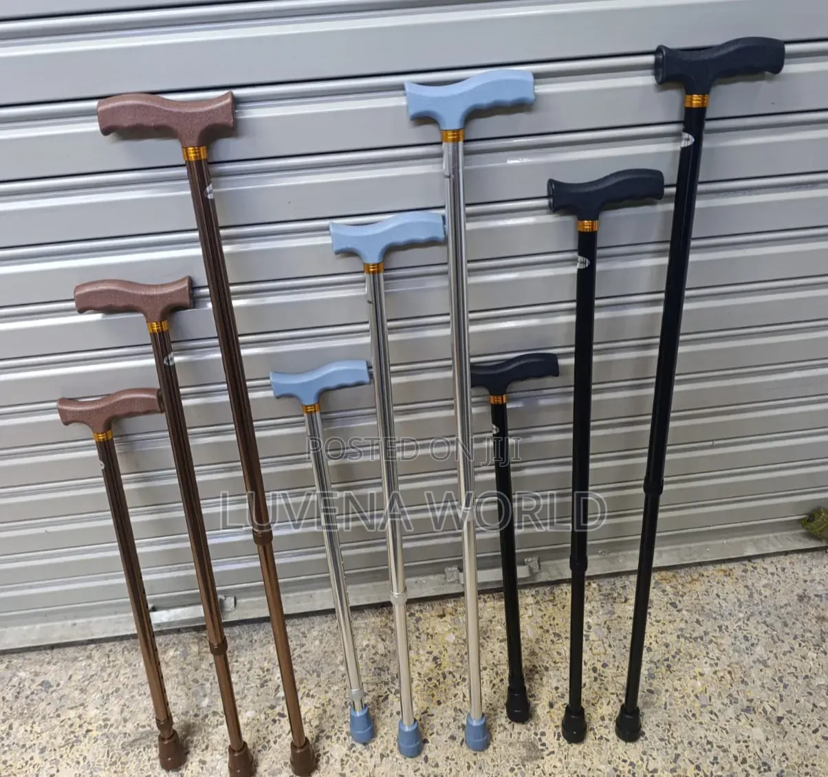 Gold Adjustable Walking Sticks