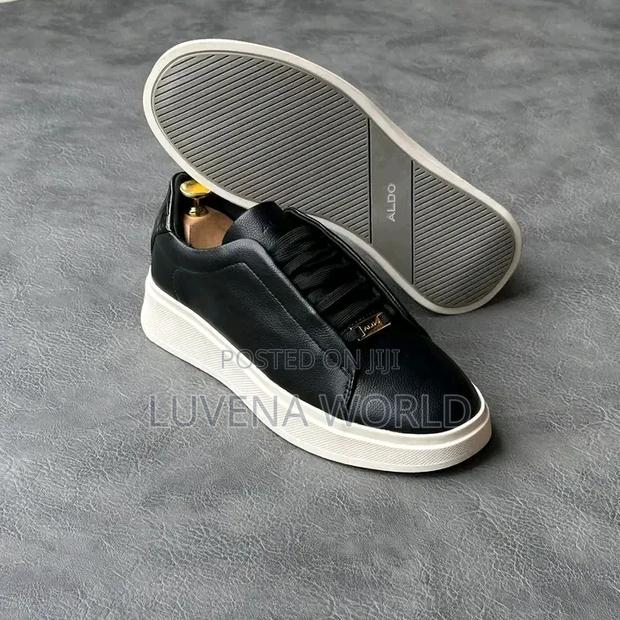 Coffee and Black Aldo Sneakers - main view