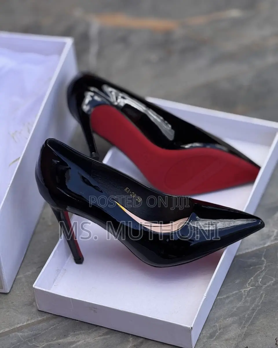 Glossy Red Bottom Patent Stiletto Pumps Size 37-42