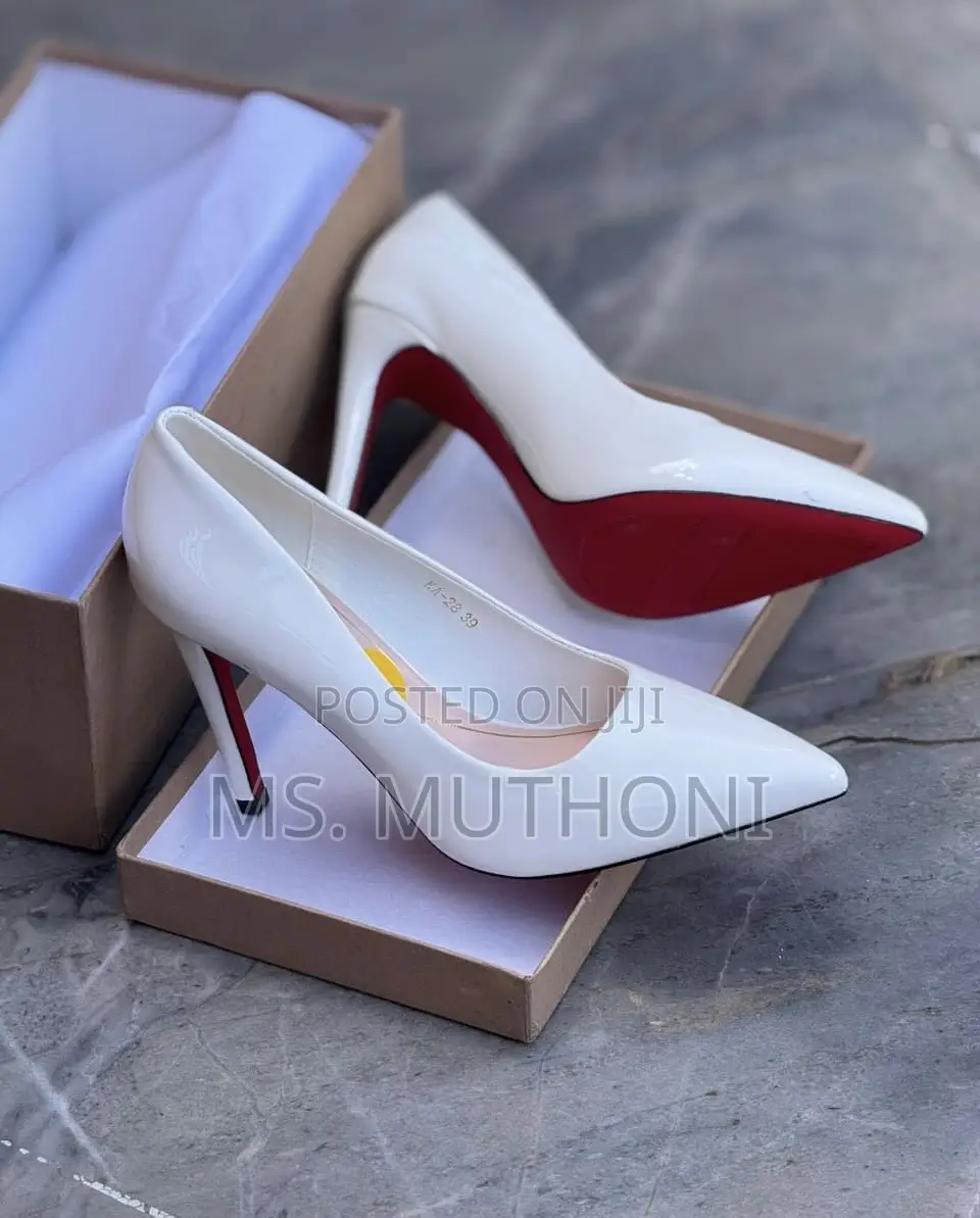 Glossy Red Bottom Patent Stiletto Pumps Size 37-42