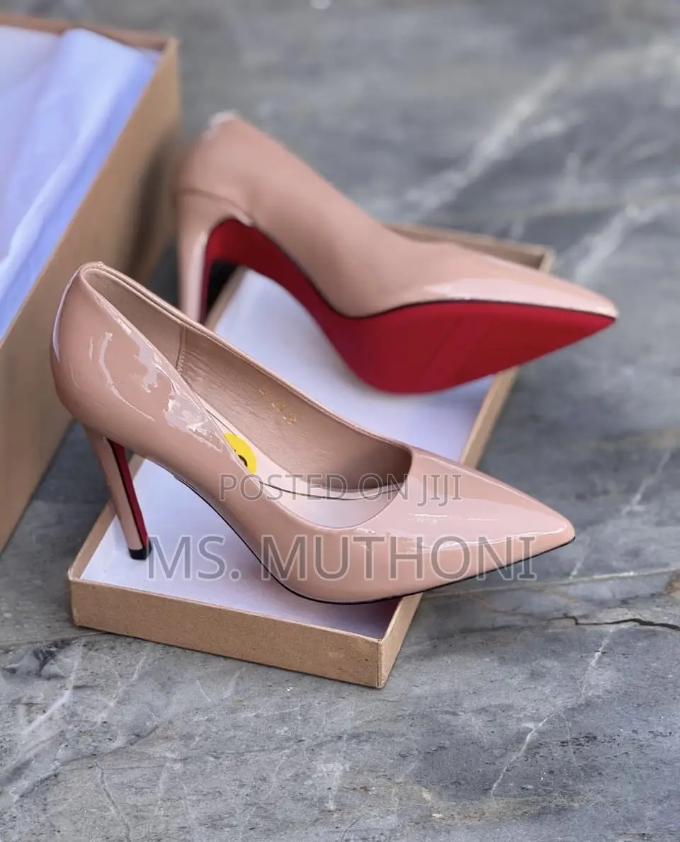 Glossy Red Bottom Patent Stiletto Pumps Size 37-42