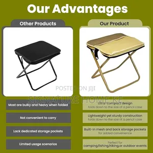 Portable Foldable Stool in a Bag