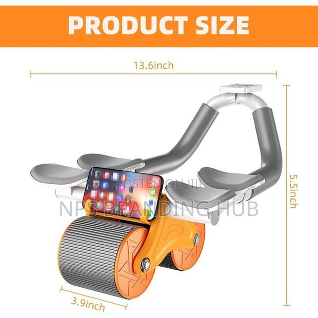4 Elbow Pad Automatic Rebound Healthy Abdominal Wheel P.O - thumbnail 5