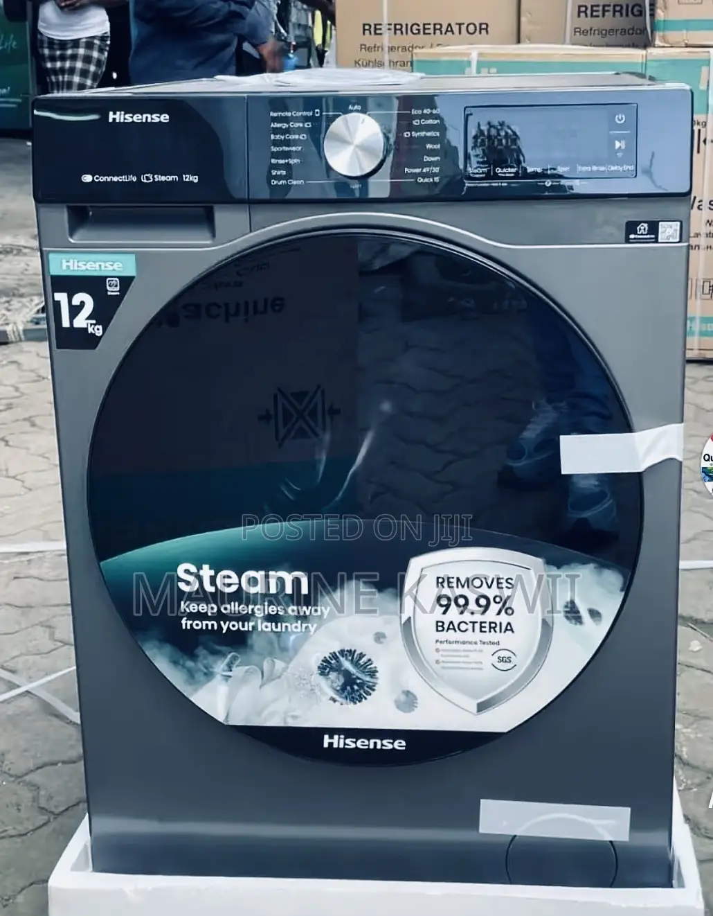 Hisense 12 Kg Washer -Silver
