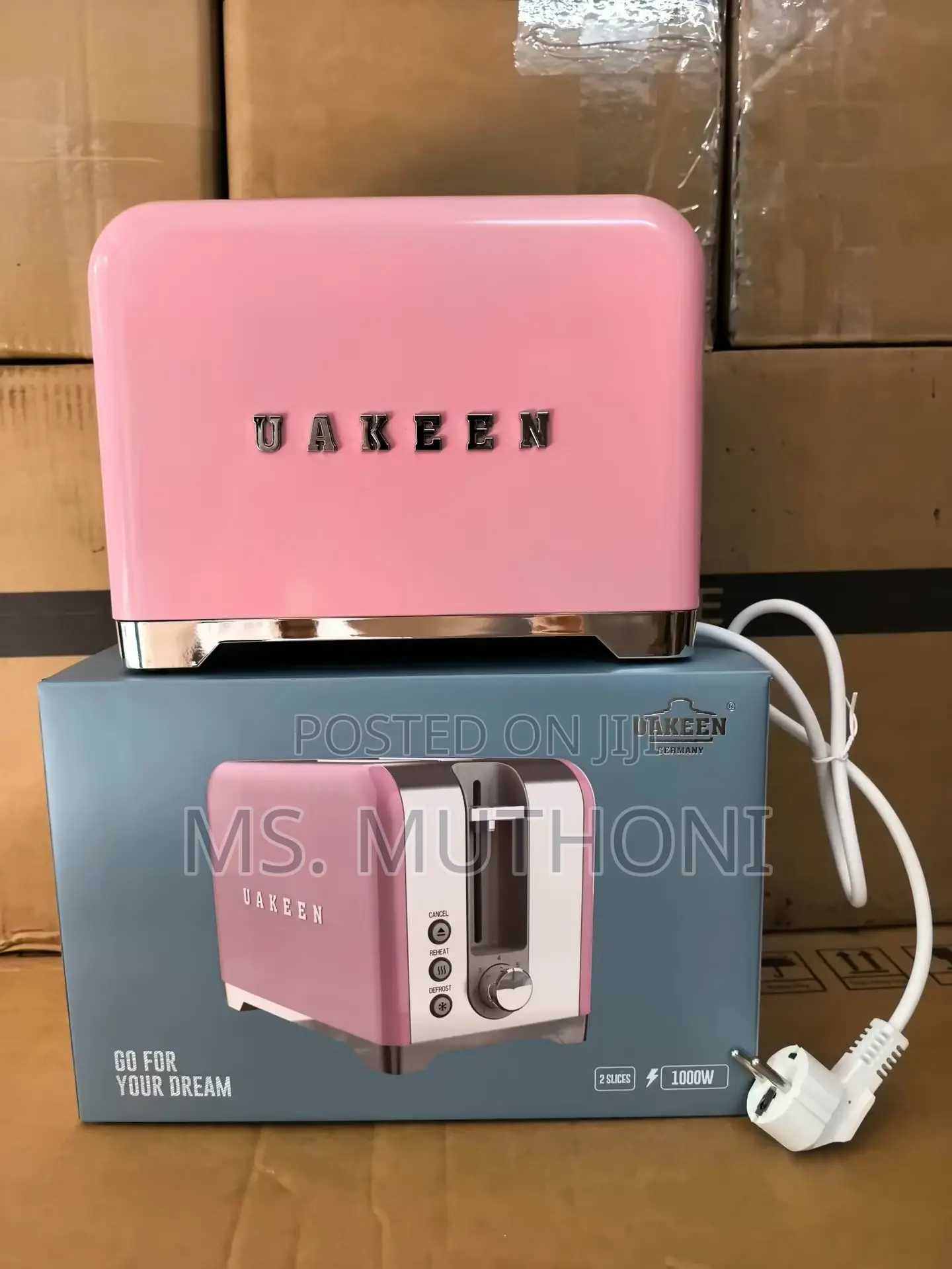 Premium Toaster ,2-Slice Capacity and 1000w of Power