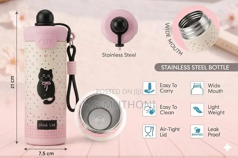 Cute Girls Insulated Water Bottle, 750ml,