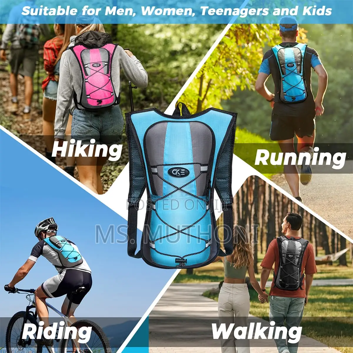 Outdoors Light Weight Backpack for Cycling, Bike Riding, Walks, Etc