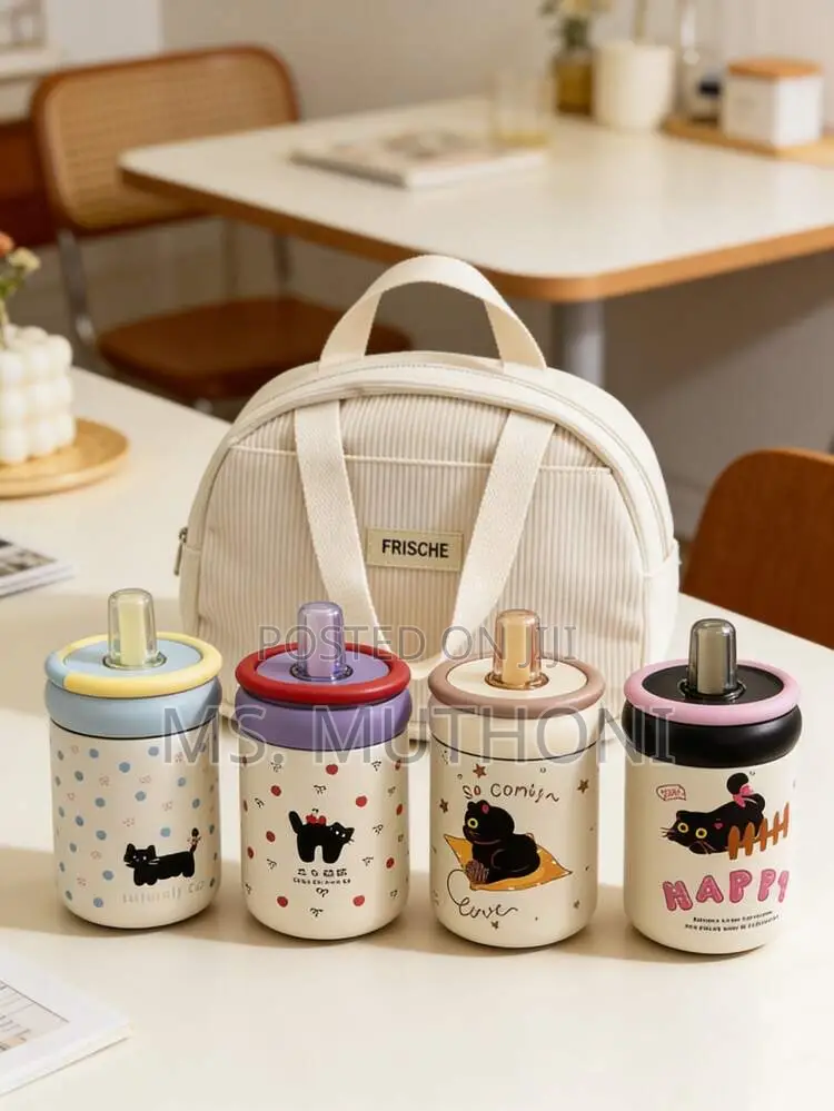 Cute Leakproof 500ml Insulated Water Cup