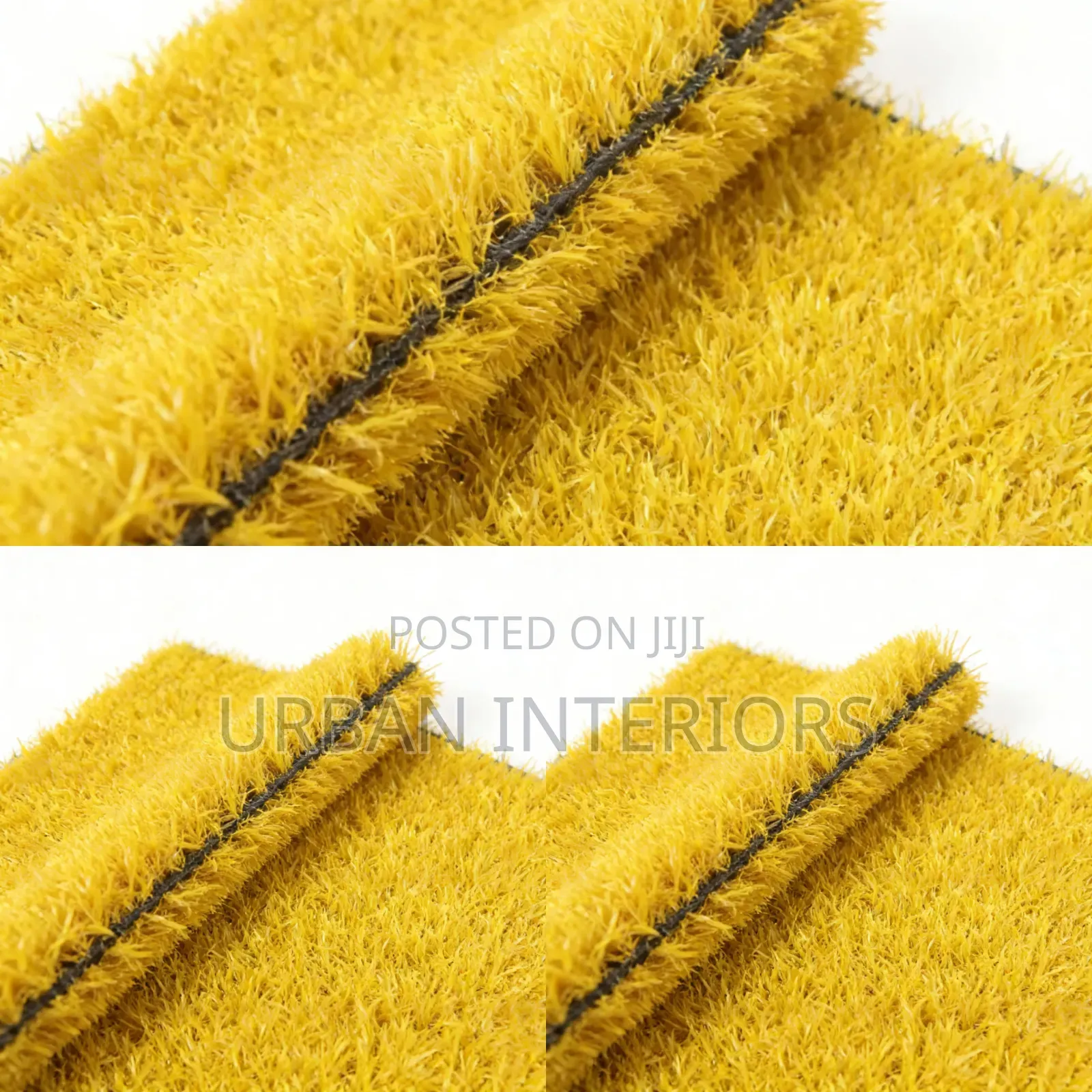 Yellow Artificial Grass Carpet Yellow Grass Carpet for Aesthetics