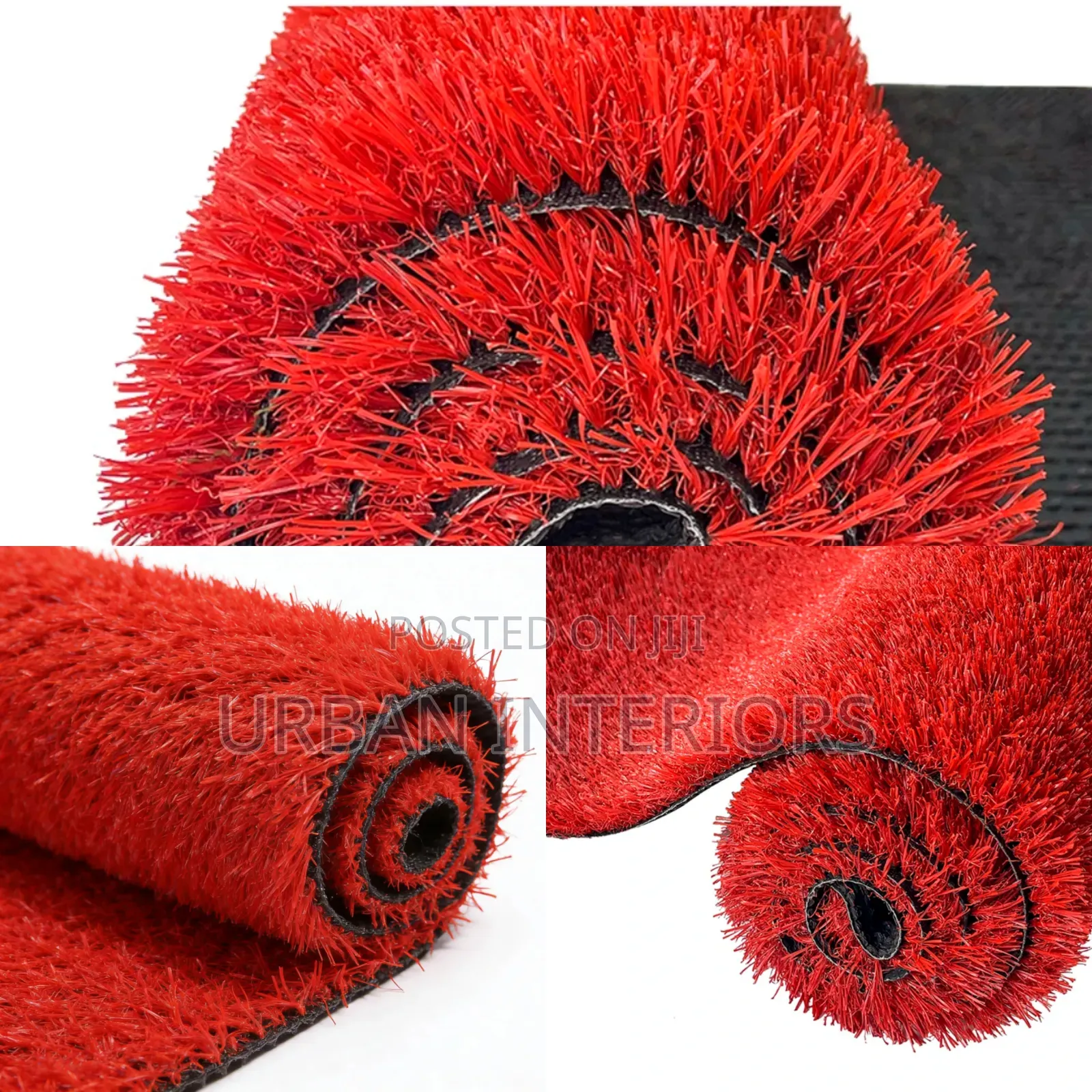 Deep Red Grass Carpet Deep Red Grass Carpet With Strong Backing