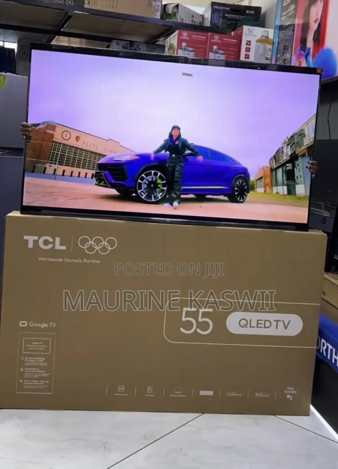 TCL 55”Qled HDR Frameless Tv -55t6d(2026)
