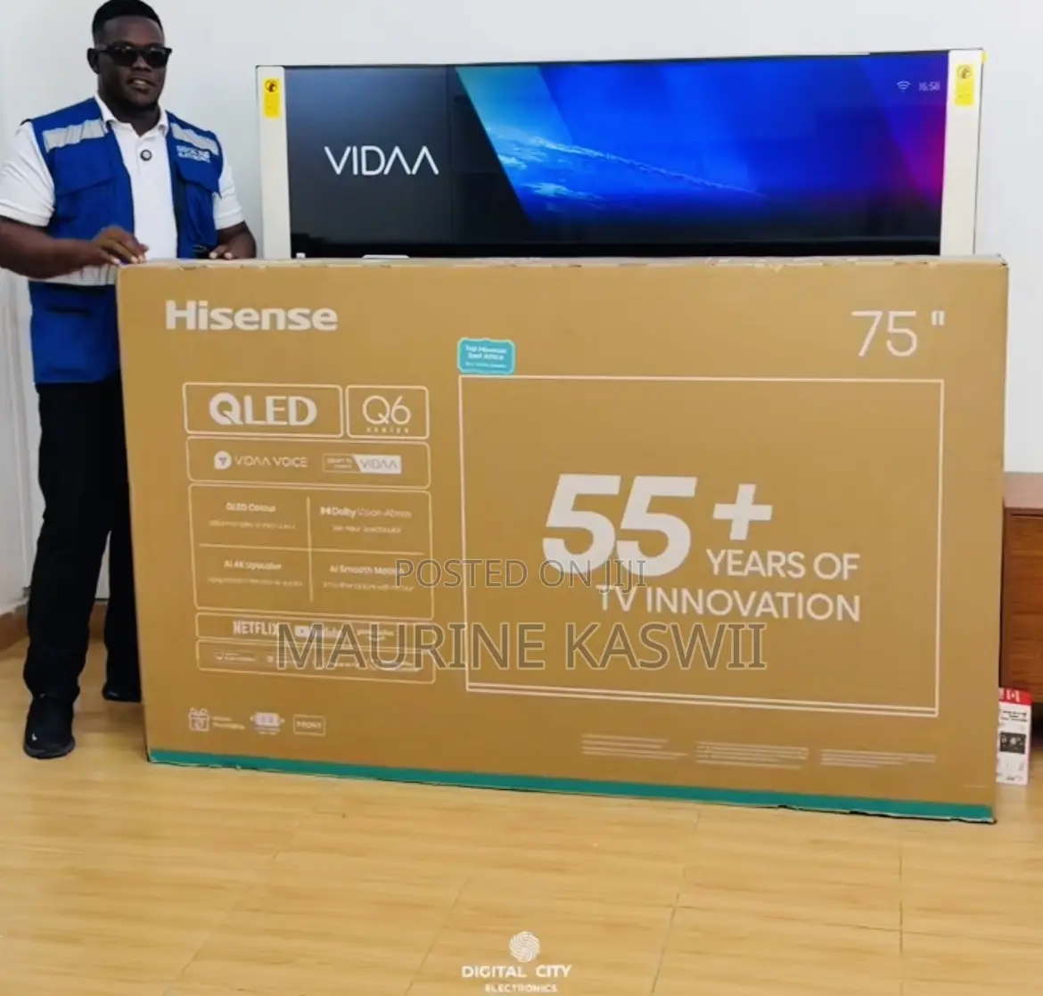 Hisense 75”Q6qken Qled Uhd Frameless Tv -75q6qken(2026)