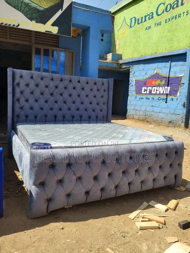 5x6+Mattress Harsh Gray Bed King
