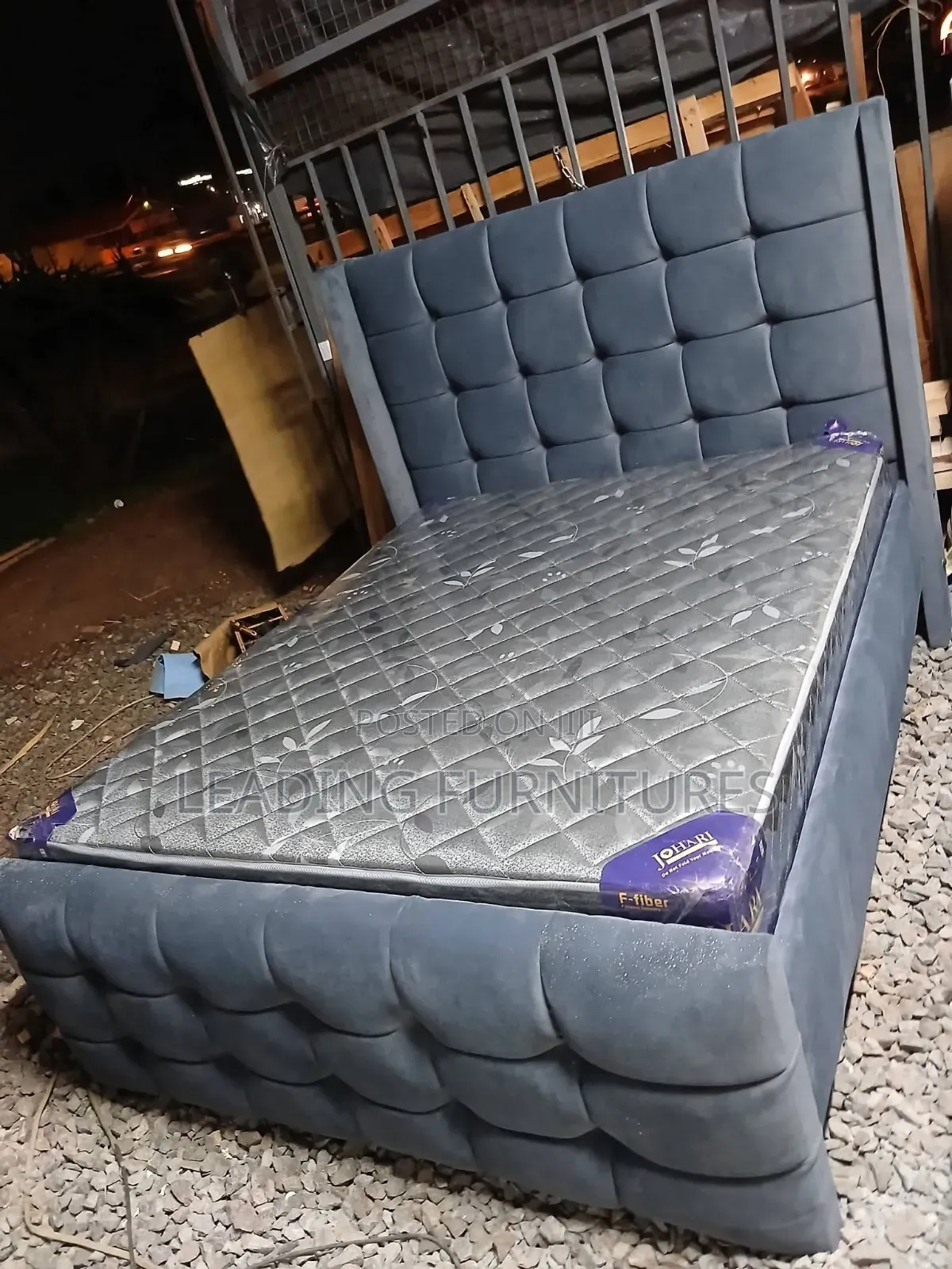 5x6 +Johari Fiber Mattress Harsh Gray