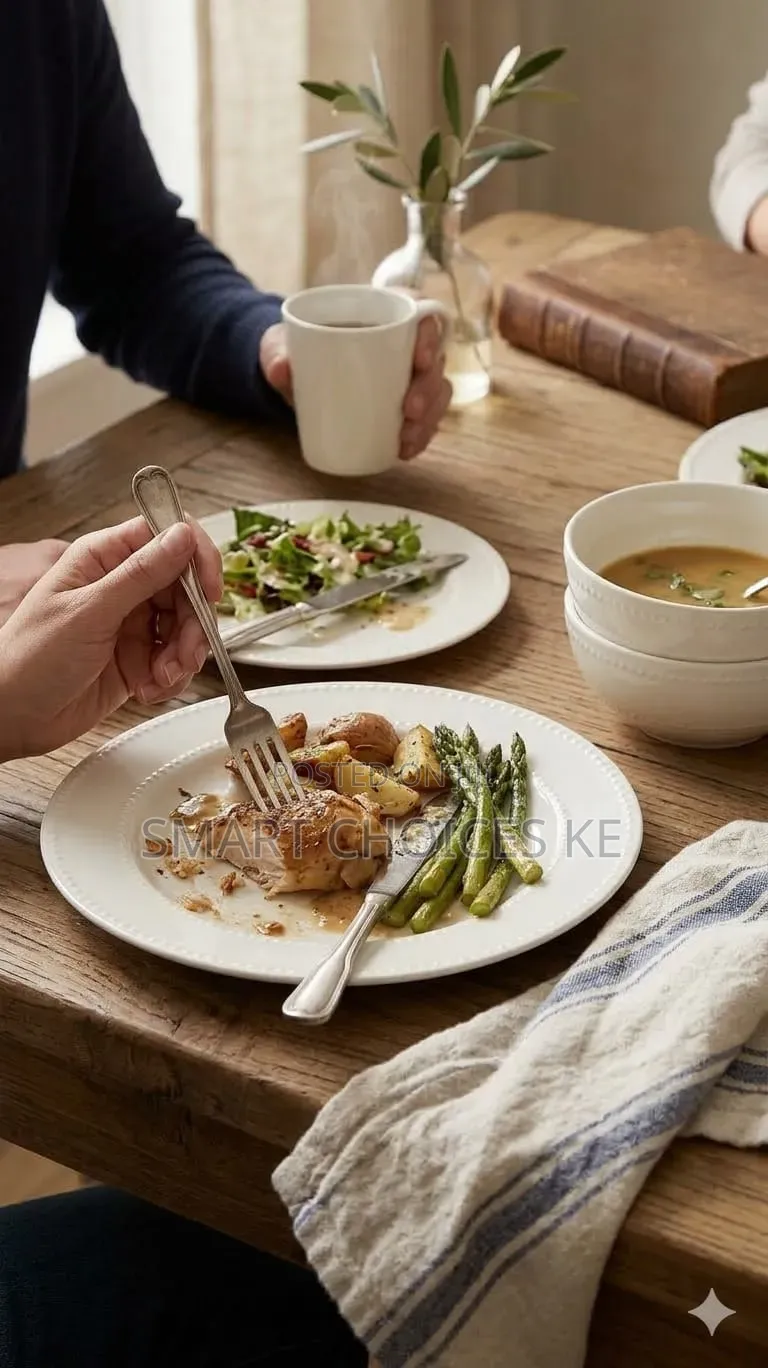 24pc Ceramic Dotted Dinner Set