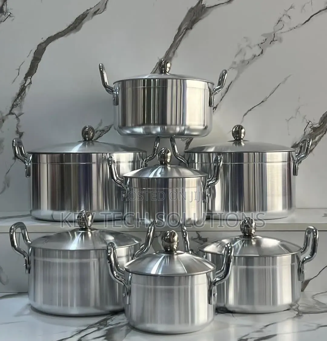 Tornado Aluminium Cookware Set 7 Pots + 7 Lids