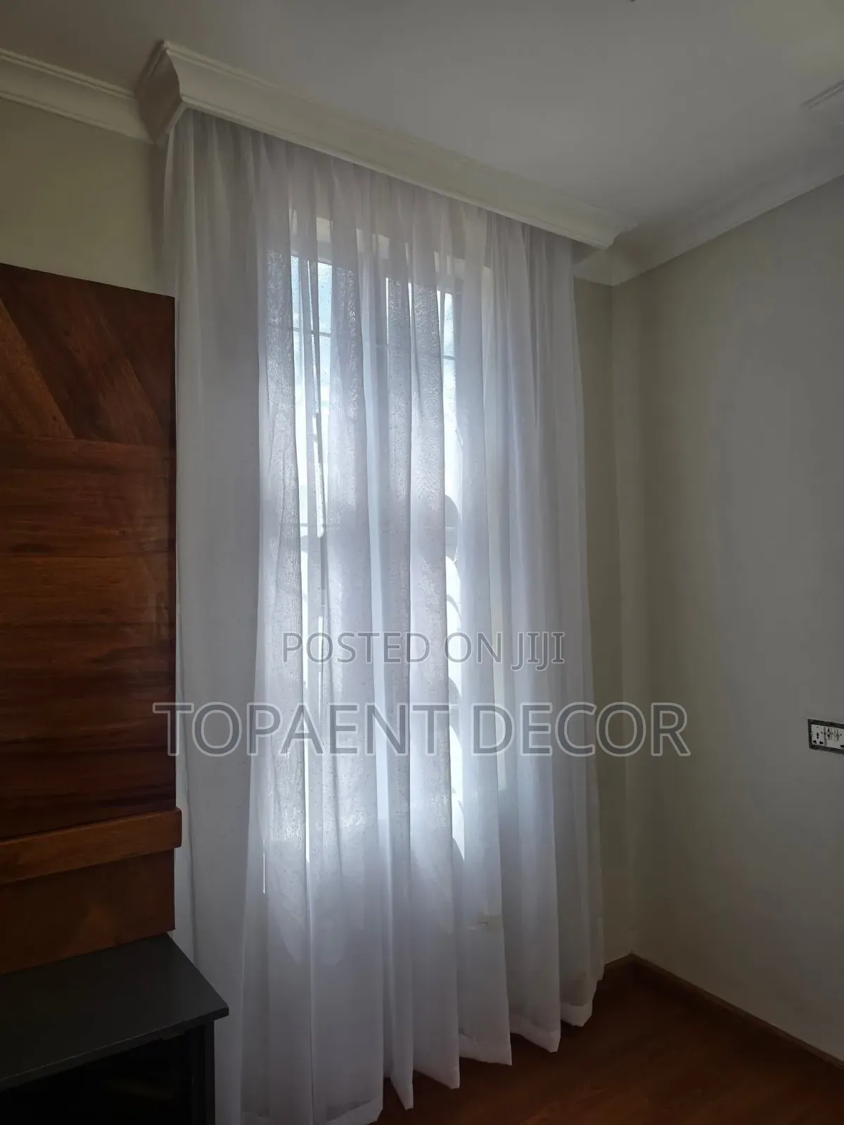 Light Free,Pure White, Elegant Window Sheers