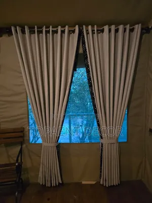 Light Brown,Easy to Stitch Window and Door Curtains