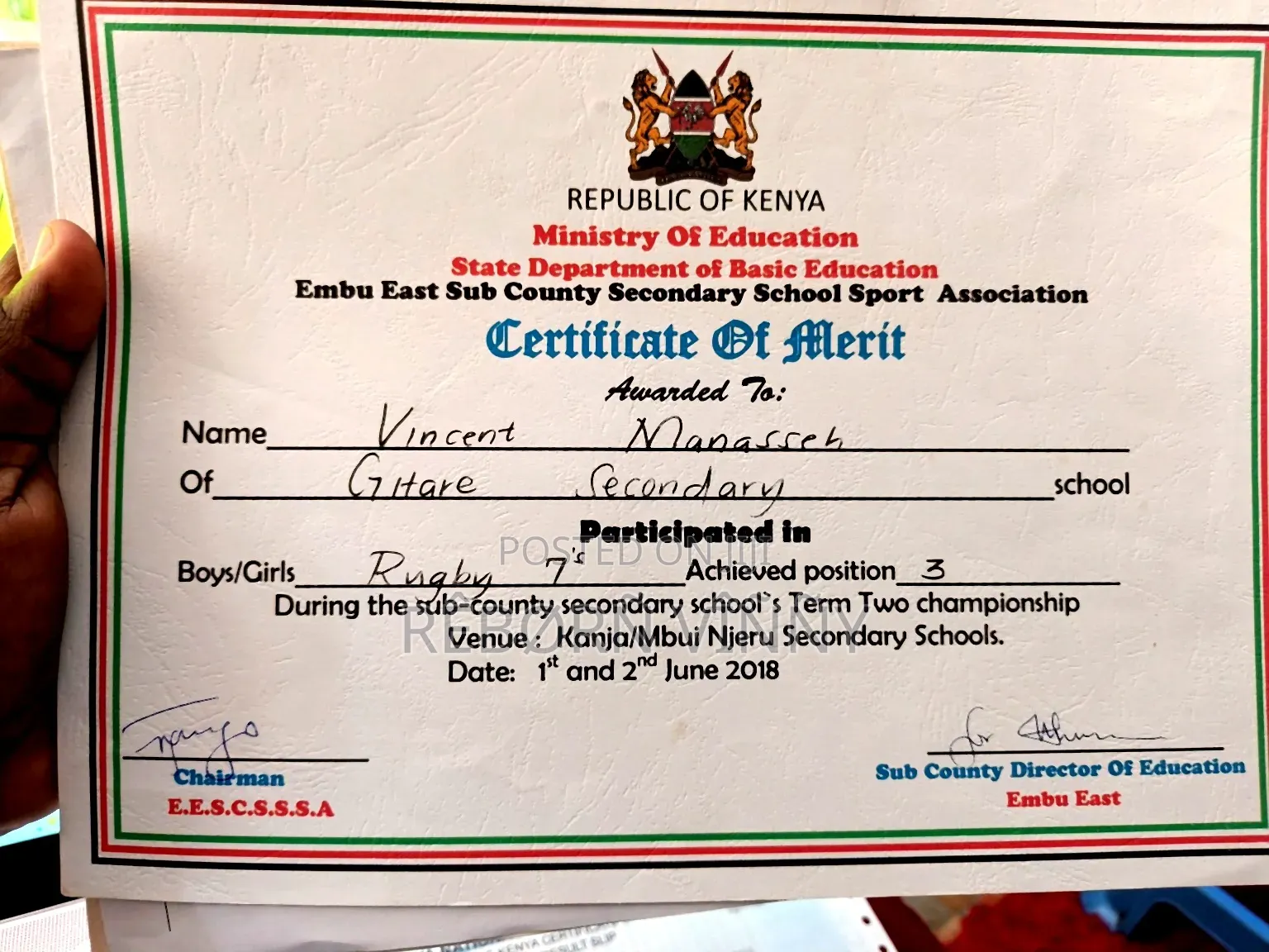 Manaseh Munyaka Njue