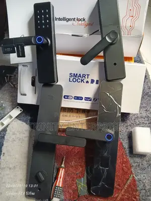 New Smart Door Lock With App Control Password Fingerp Cards Unlocking