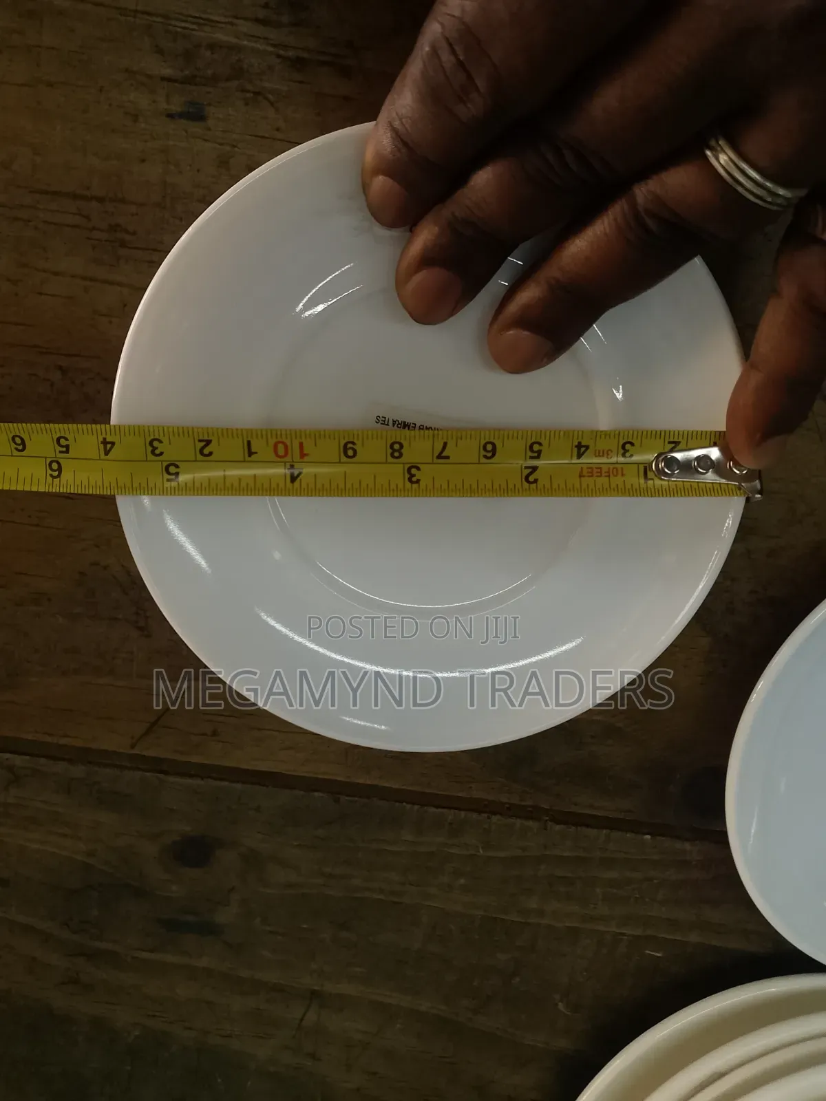 6pc Saucer Plate / Glass Saucer Plate 14cm