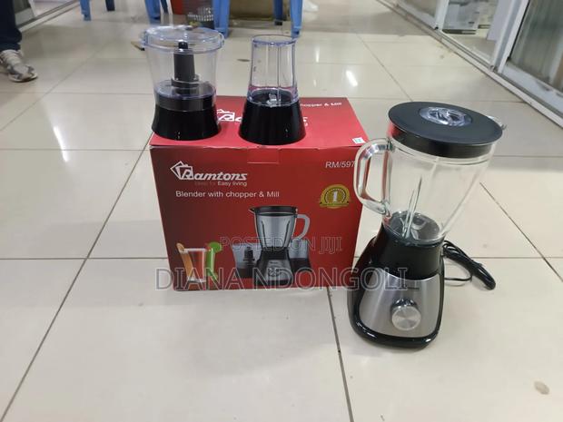 *Ramtons 3in1 Blender, Chopper and Grinder Stainless Steel Body*