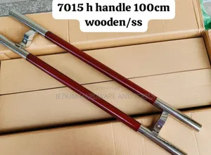 Glass Door Handles 1mtr With Wooden Hold