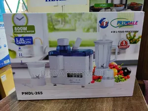 *Primdale 4in1 Food Processor Juicer,Blender, Grinder and Chopper