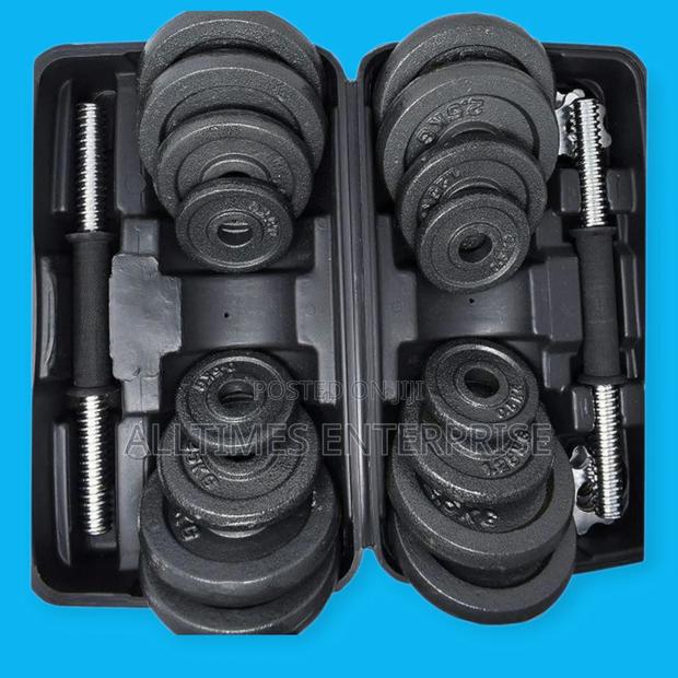 30kg Adjustable Dumbell Barbell Weight Set
