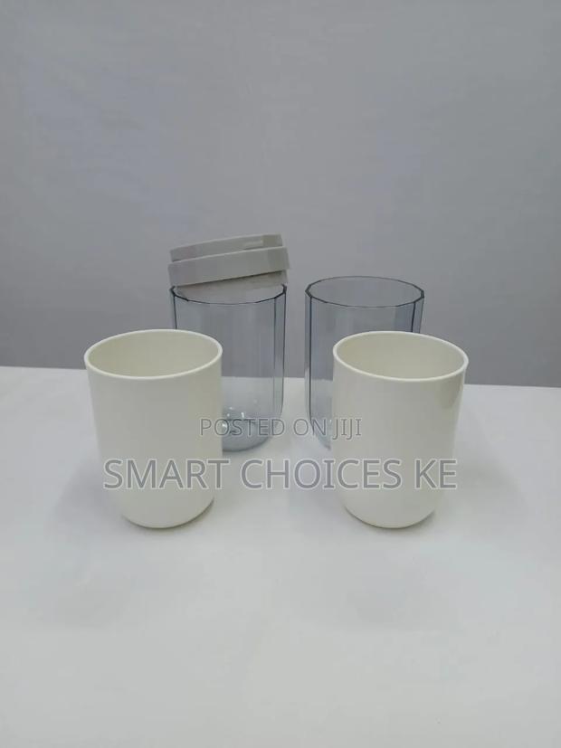 Bigger Portable Travel Toothbrush Holder With 4 Cups - thumbnail 12