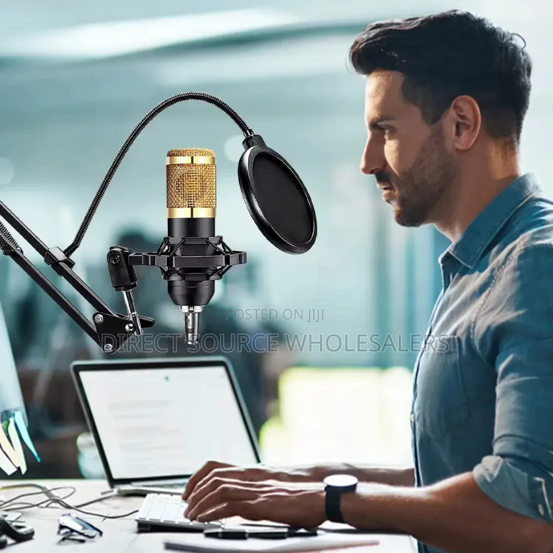 Bm800 Condenser Mic With Stand Pop Filter