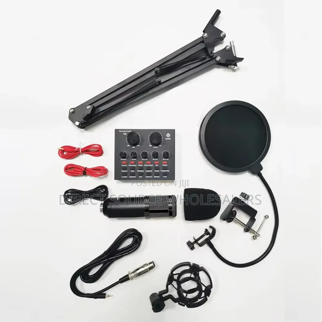 Bm800 Condenser Mic With Stand Pop Filter