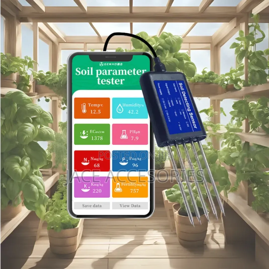 New 8 in 1 Real Time Soil Tester Npk,Fertility