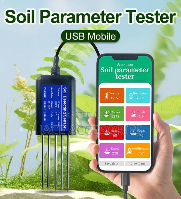 New 8 in 1 Real Time Soil Tester Npk,Fertility - thumbnail 4