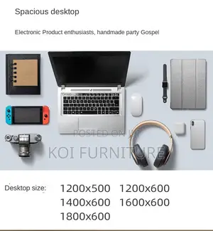 Office Desk; 1.2 Meters Electric Adjustabe Flexo Desk