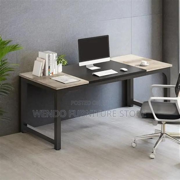 Office Table; 1.2/ 1.4 Meters Wooden Top Computer Desk - thumbnail 6