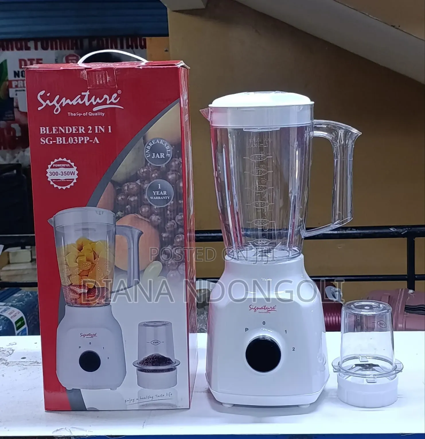 Restocked ! 
*Signature 2in1 Blender and Grinder*
(Sg-Bl-03pp_a)