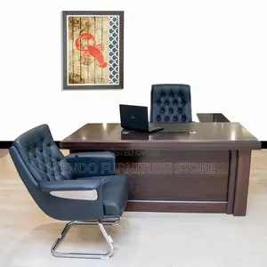 Office Desk; 1.6 Meters Mahogany Executive Office Boss Desk