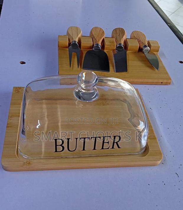 Glass Butter Dish Set - thumbnail 2