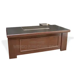 Office Desk; 1.8 Meters Executive Mahogany Desk in L Figure