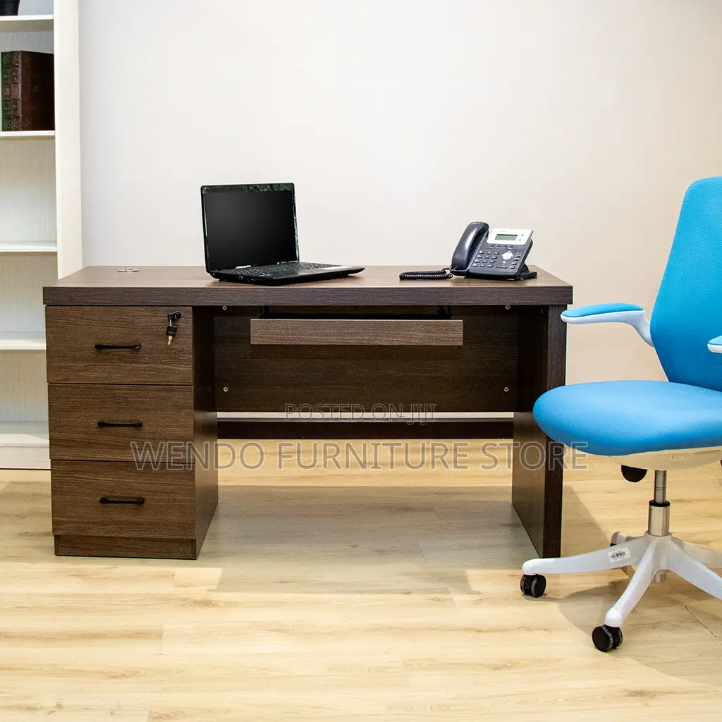 Office Desk; 1.4 Meters Home Office Sturdy Clerical Desks