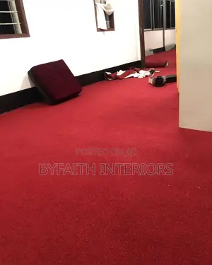 Red Wall to Wall Home Carpets