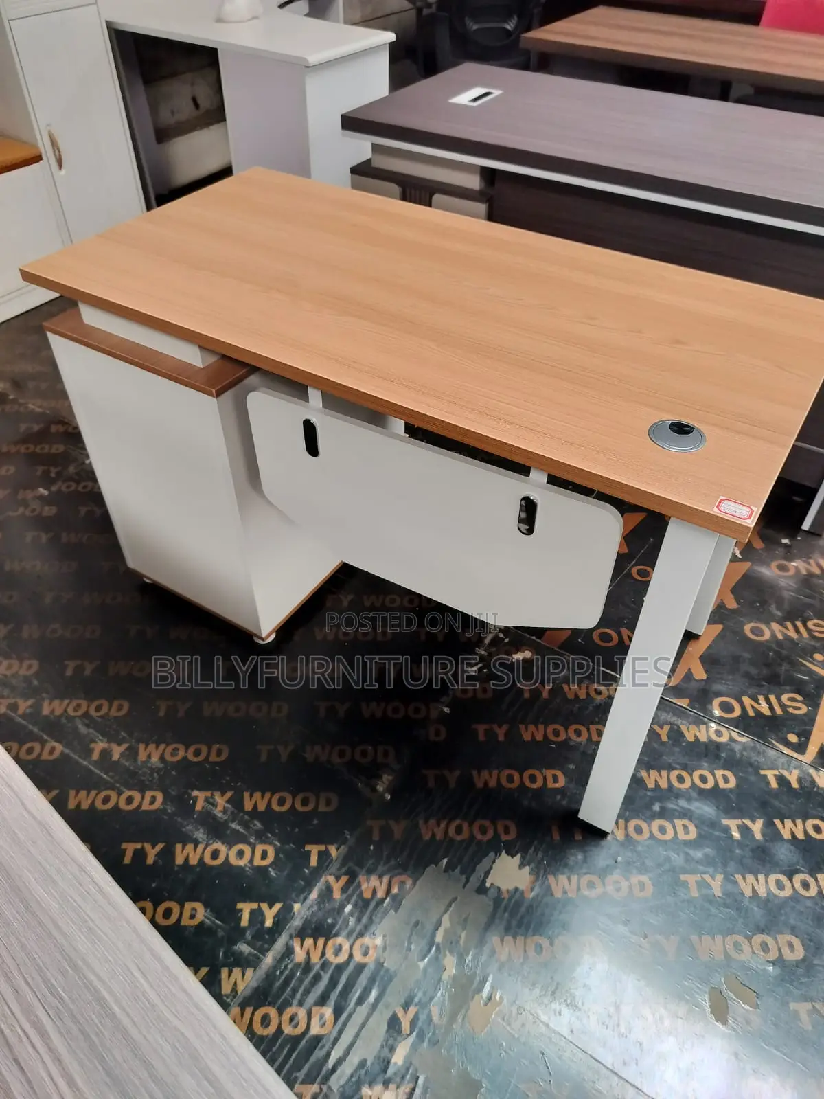1.2m Office Desk With Metallic Frame in Nairobi – Modern Durable