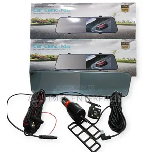 Full Hd 1080p Touch Rearview Mirror Dash Cam 2 Lens Front Rear