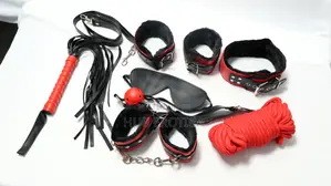 7 Piece Bondage Set With 10m Rope
