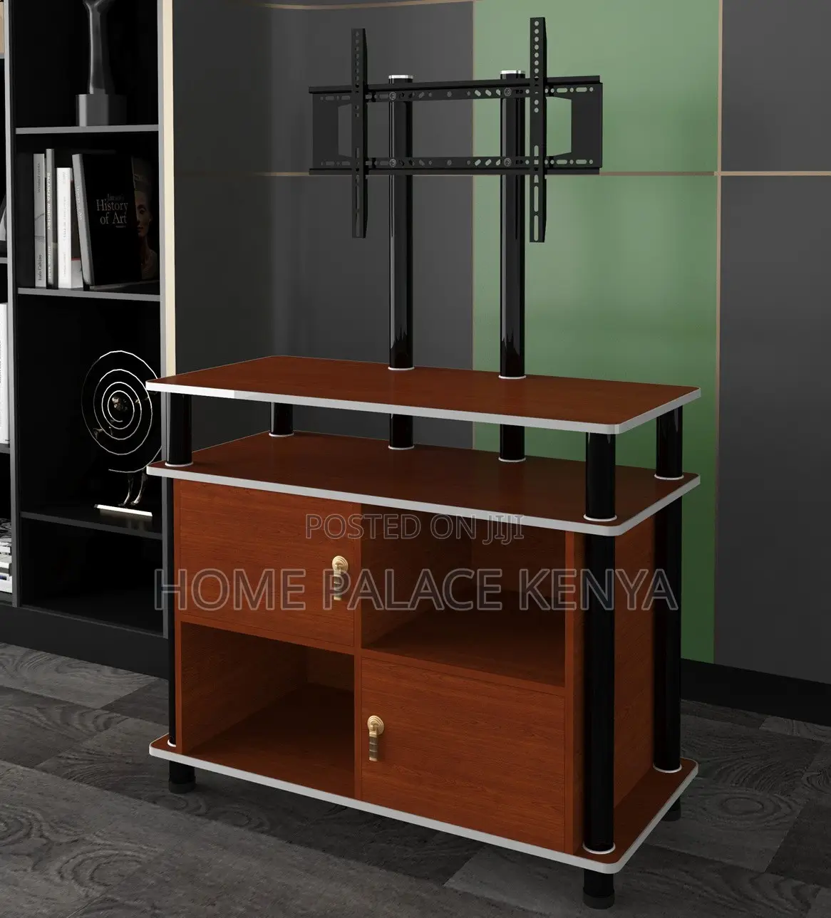 Tv Cabinet: Wooden Panel Tv Unit With Bracket for 32 to 70 Inch
